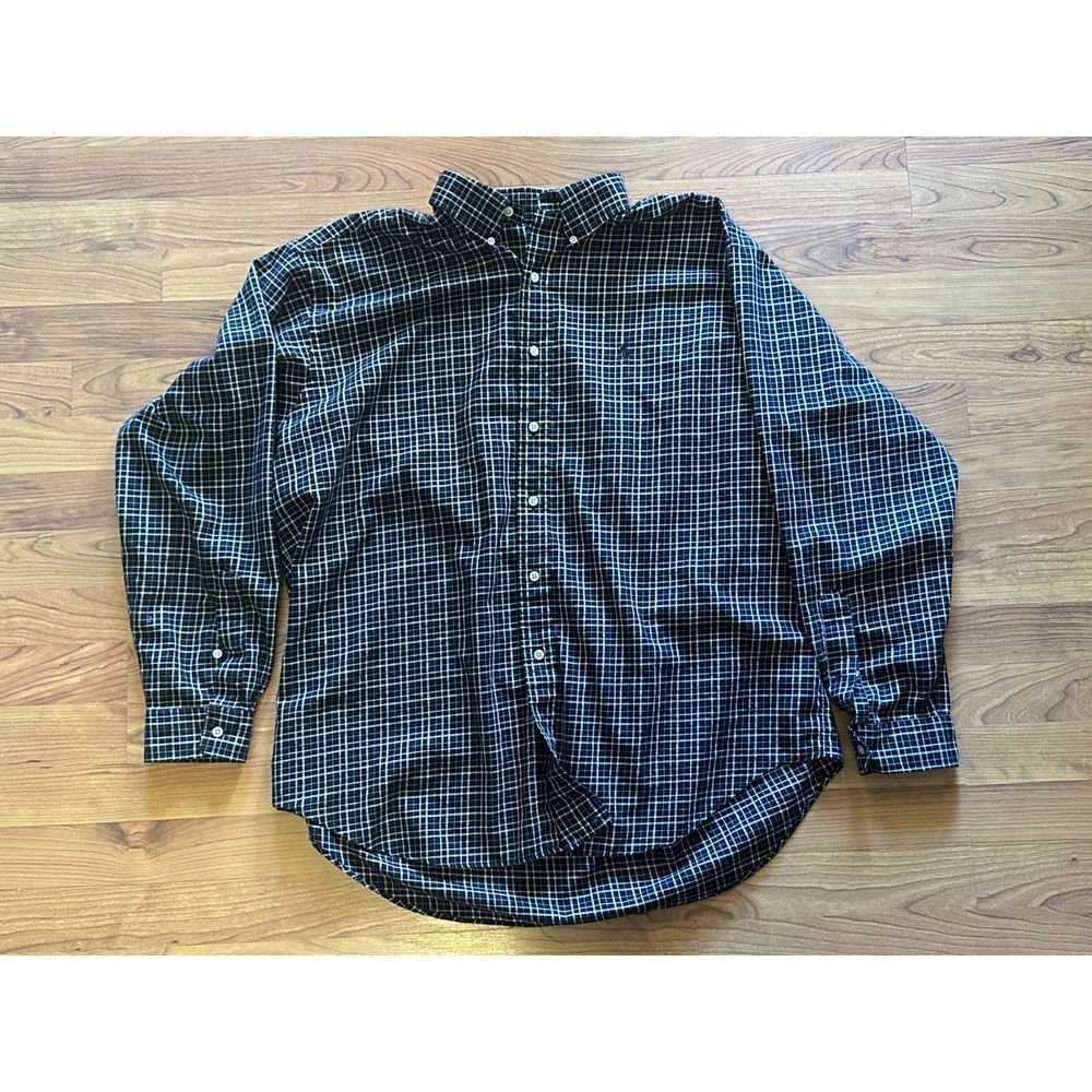 Ralph Lauren Blake Classic XL Black & White Plaid Button-Up Shirt”